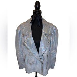 We The Free Iridescent Silver Jacket